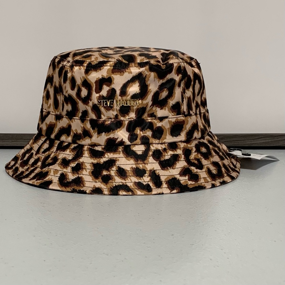 Steve Madden Leopard Print Bucket Hat-New